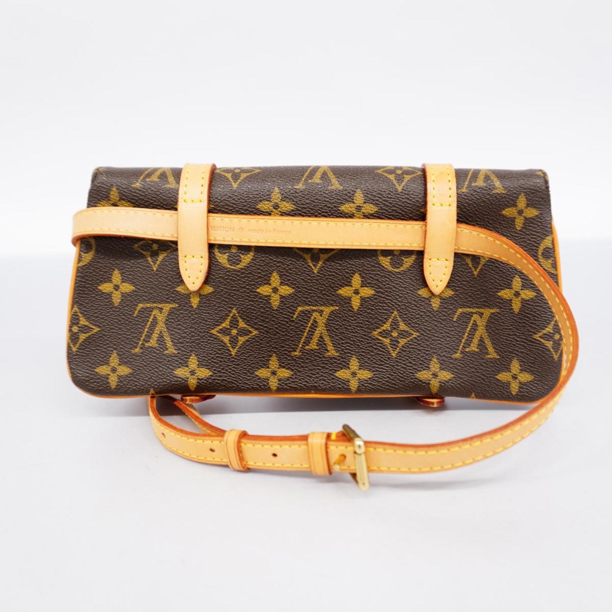 Louis Vuitton Waist Bag Monogram Pochette Marel M51159 Brown Ladies