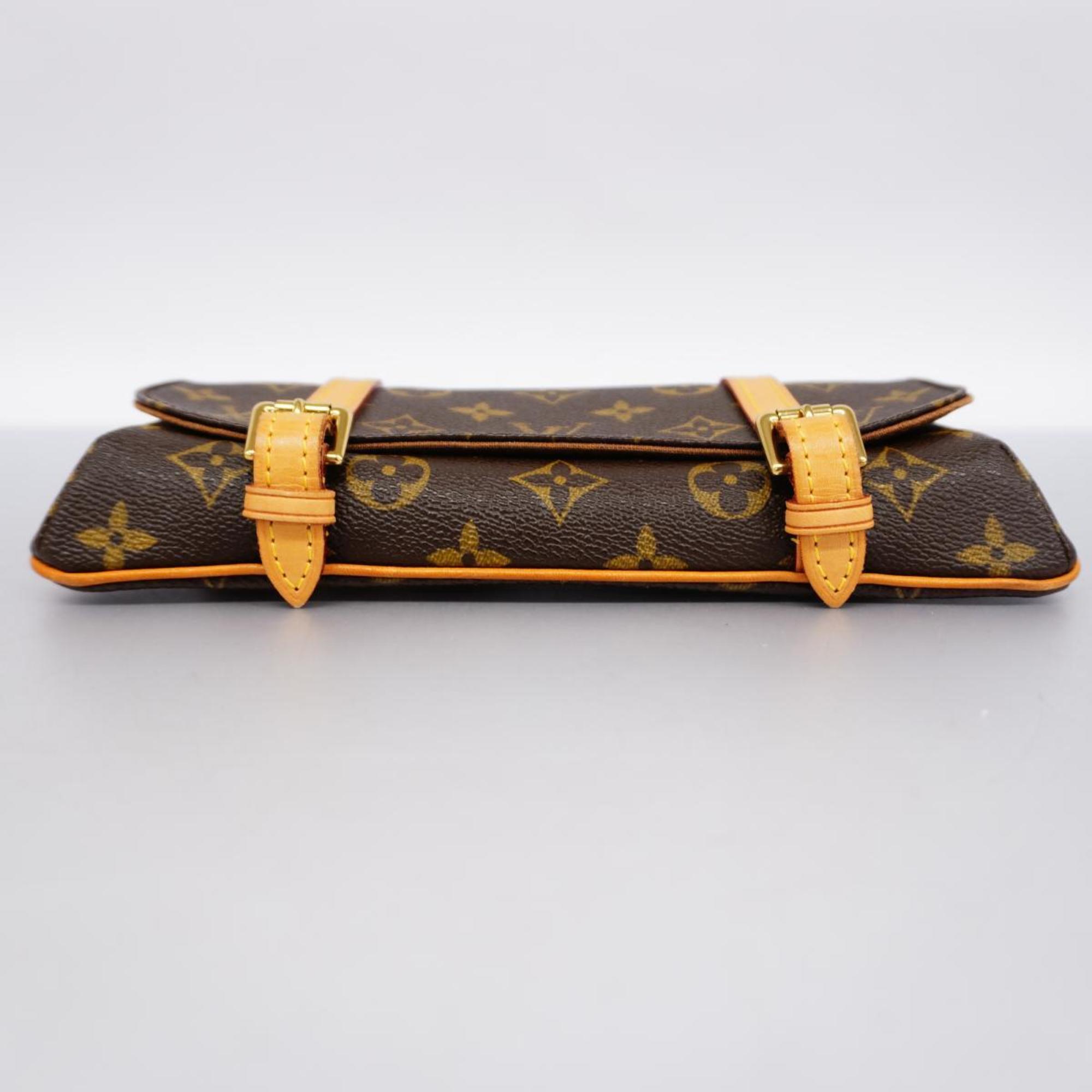 Louis Vuitton Waist Bag Monogram Pochette Marel M51159 Brown Ladies