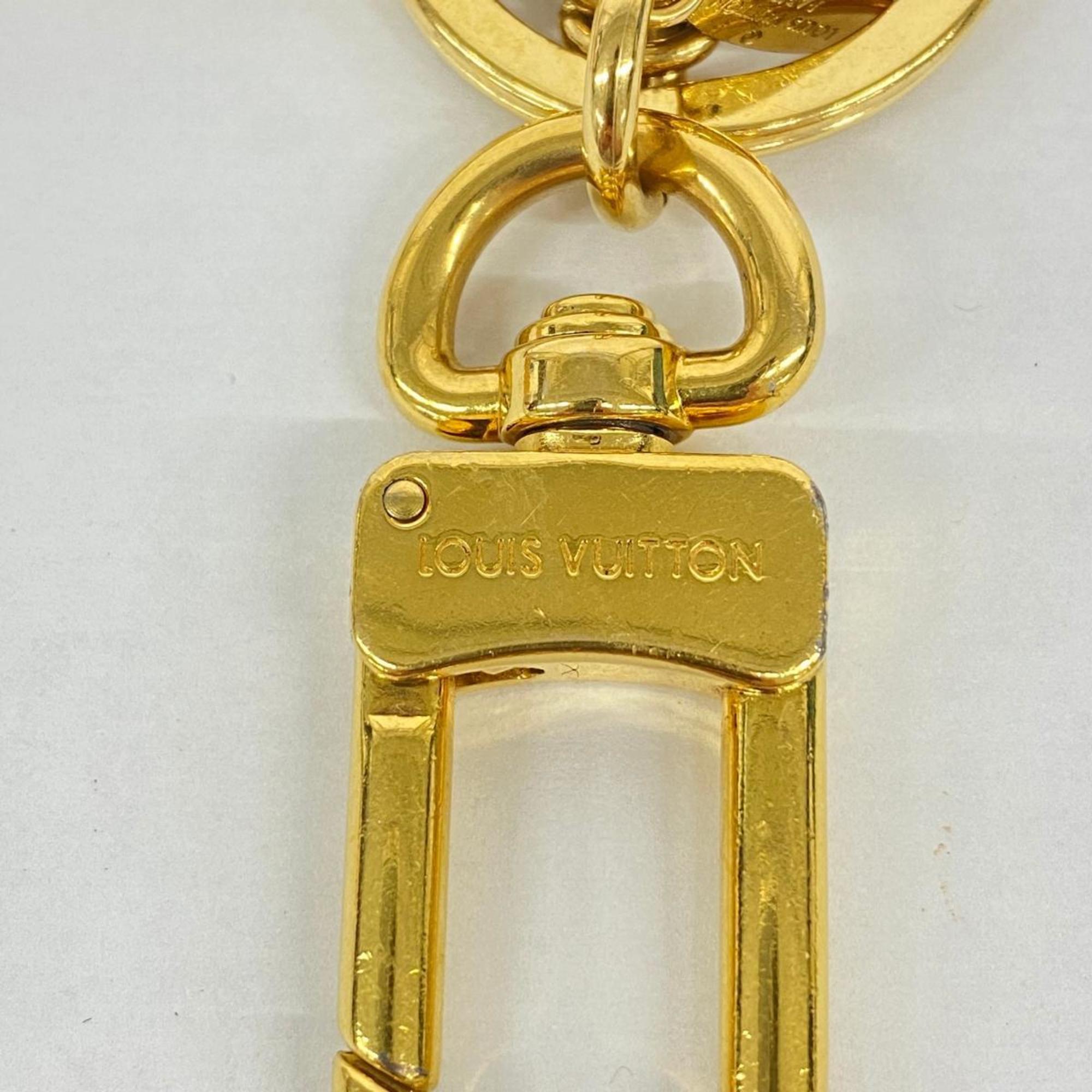 Louis Vuitton Keychain Portocle Color Line M64525 Gold Pink Ladies