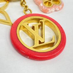 Louis Vuitton Keychain Portocle Color Line M64525 Gold Pink Ladies