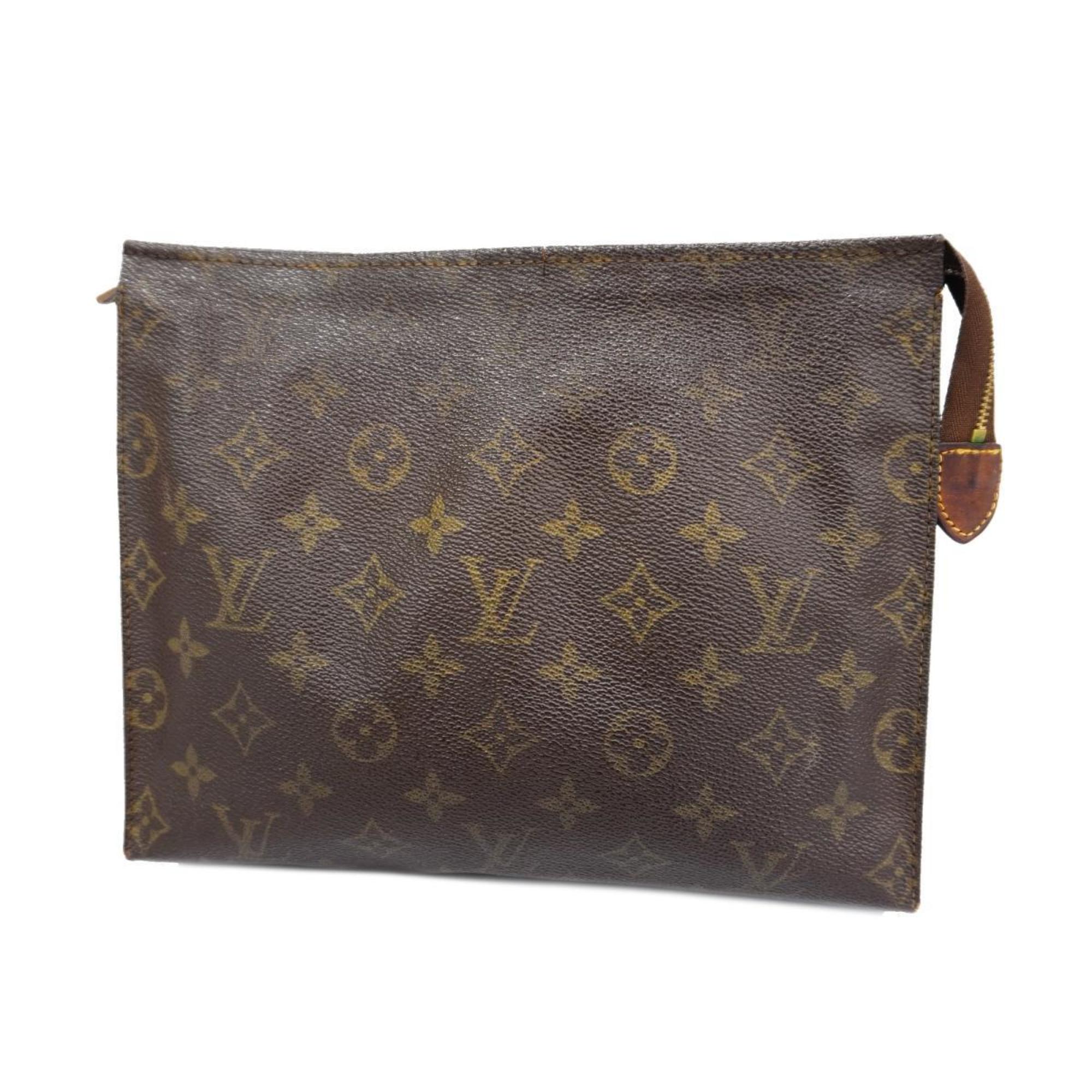 Louis Vuitton Pouch Monogram Poche Toilette 26 M47542 Brown Ladies