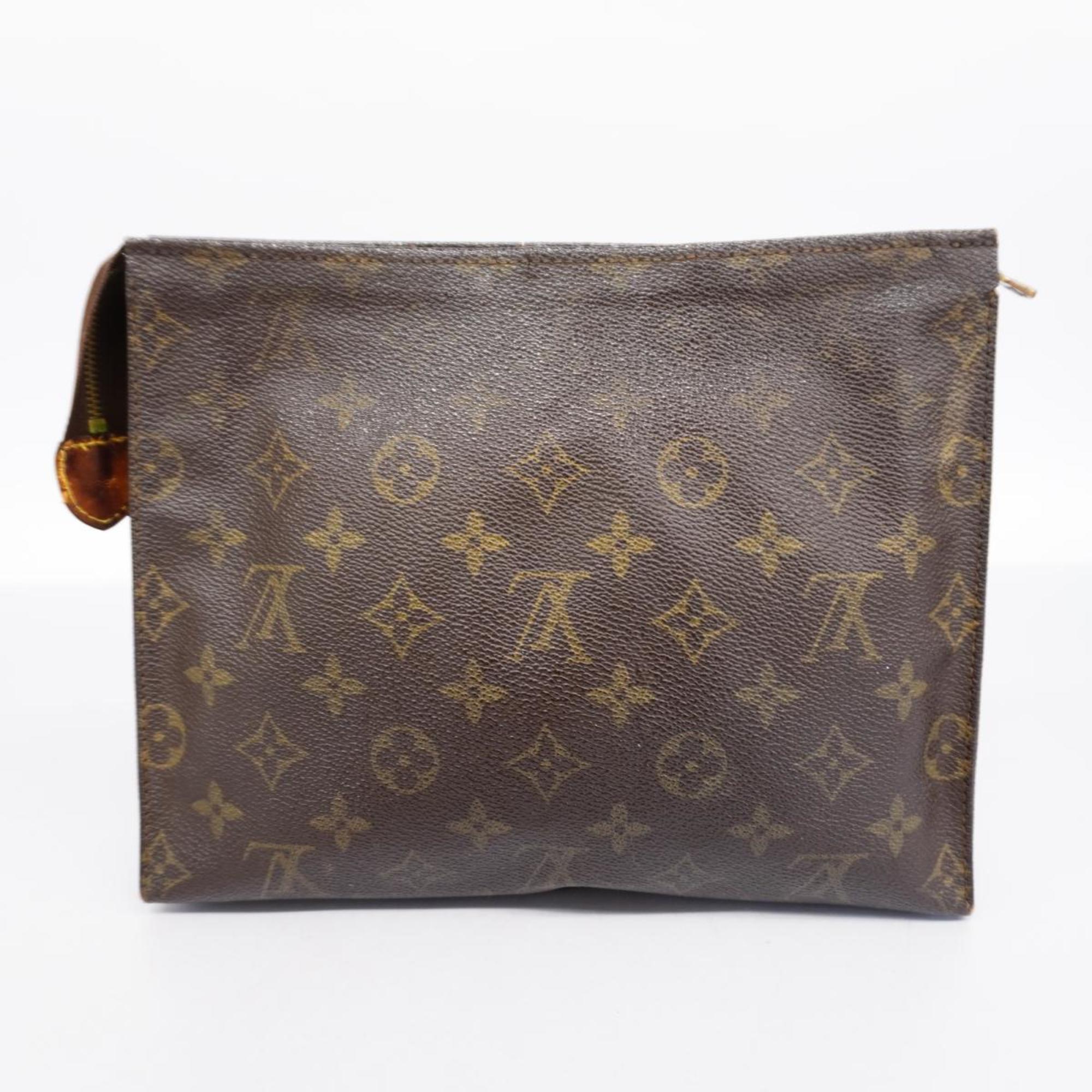 Louis Vuitton Pouch Monogram Poche Toilette 26 M47542 Brown Ladies