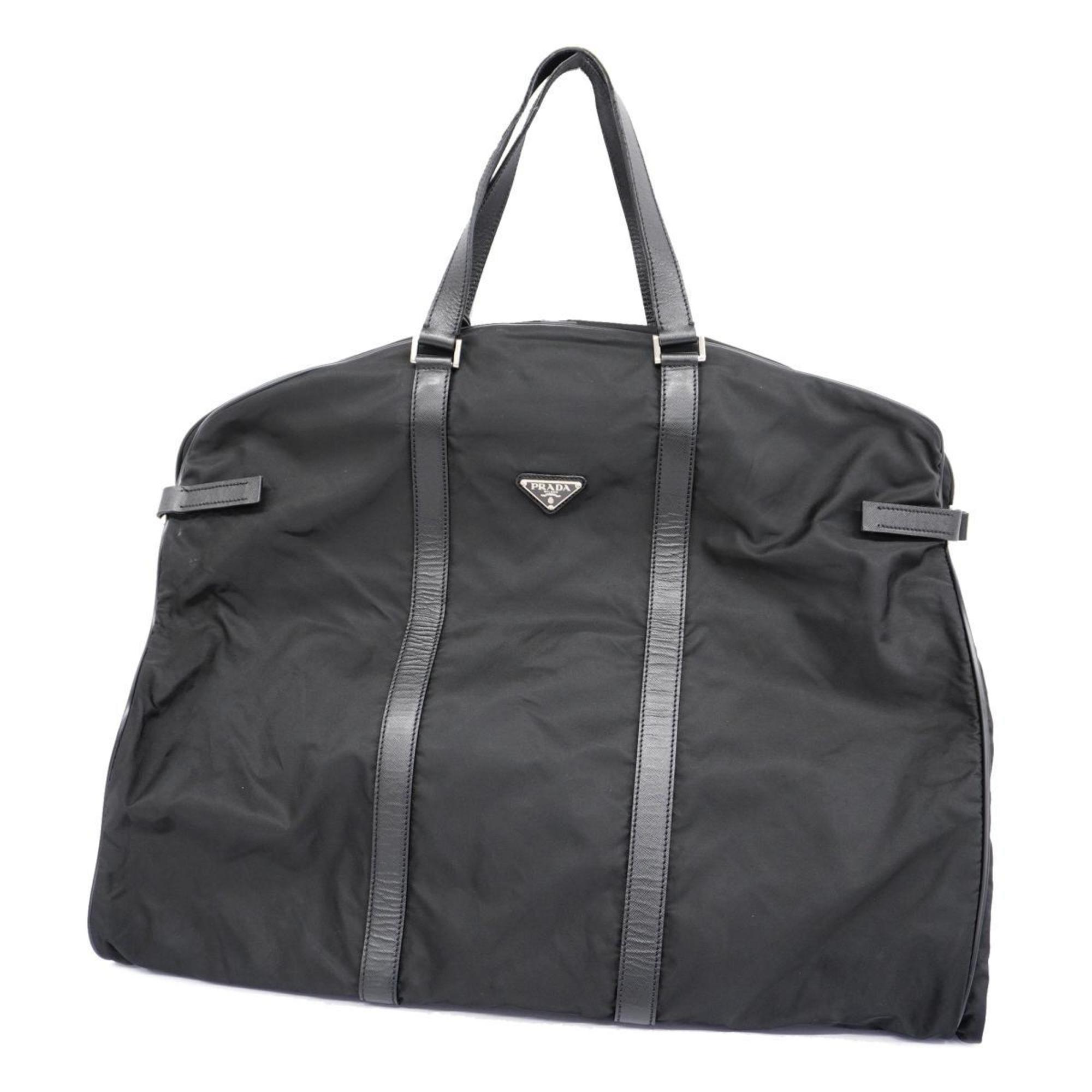 Prada Garment Case Nylon Black Men's Women's