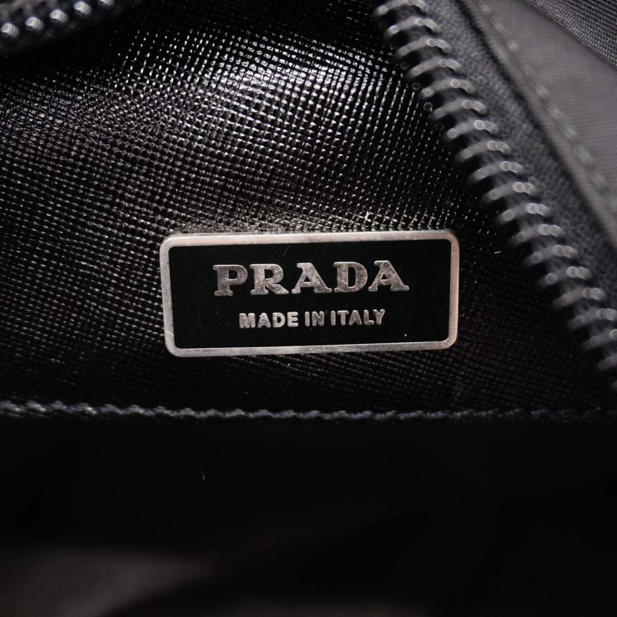 Prada Garment Case Nylon Black Men's Women's