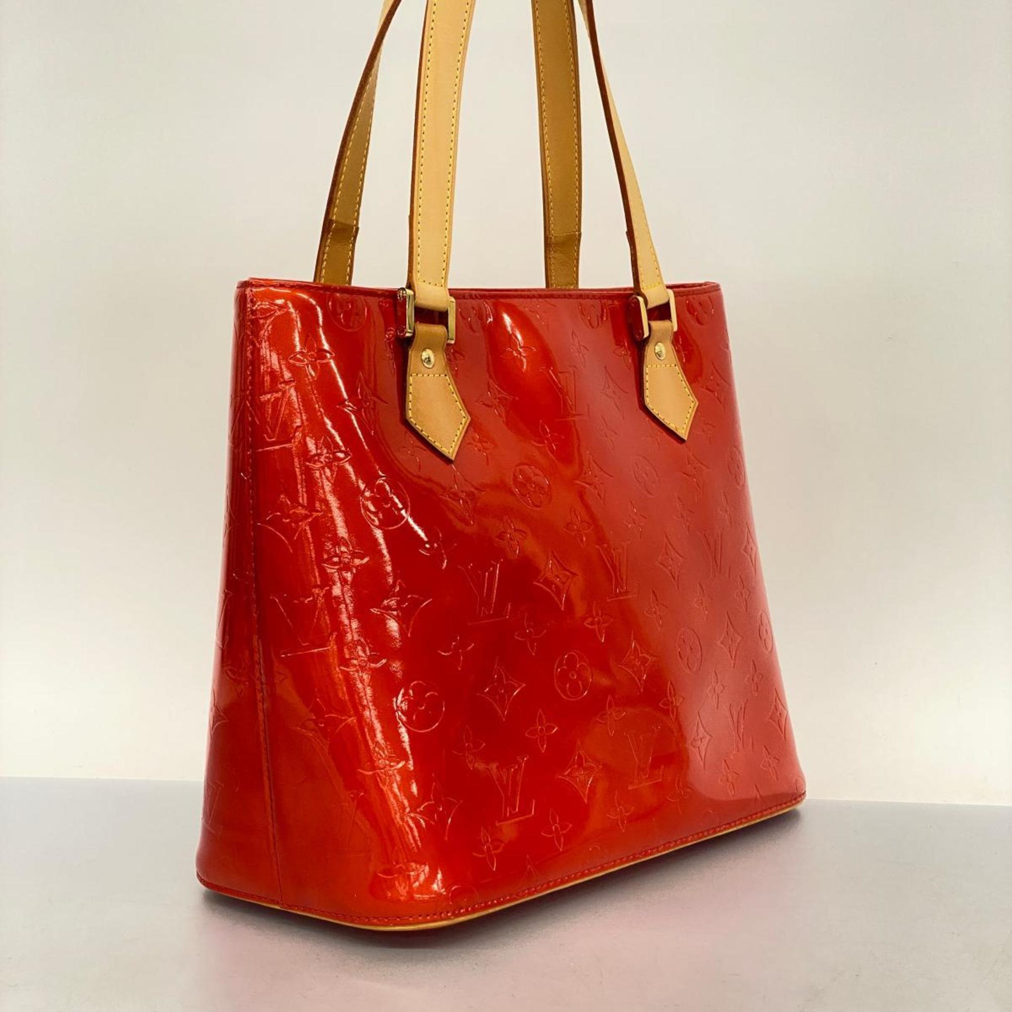 Louis Vuitton Tote Bag Vernis Houston M91092 Rouge Ladies