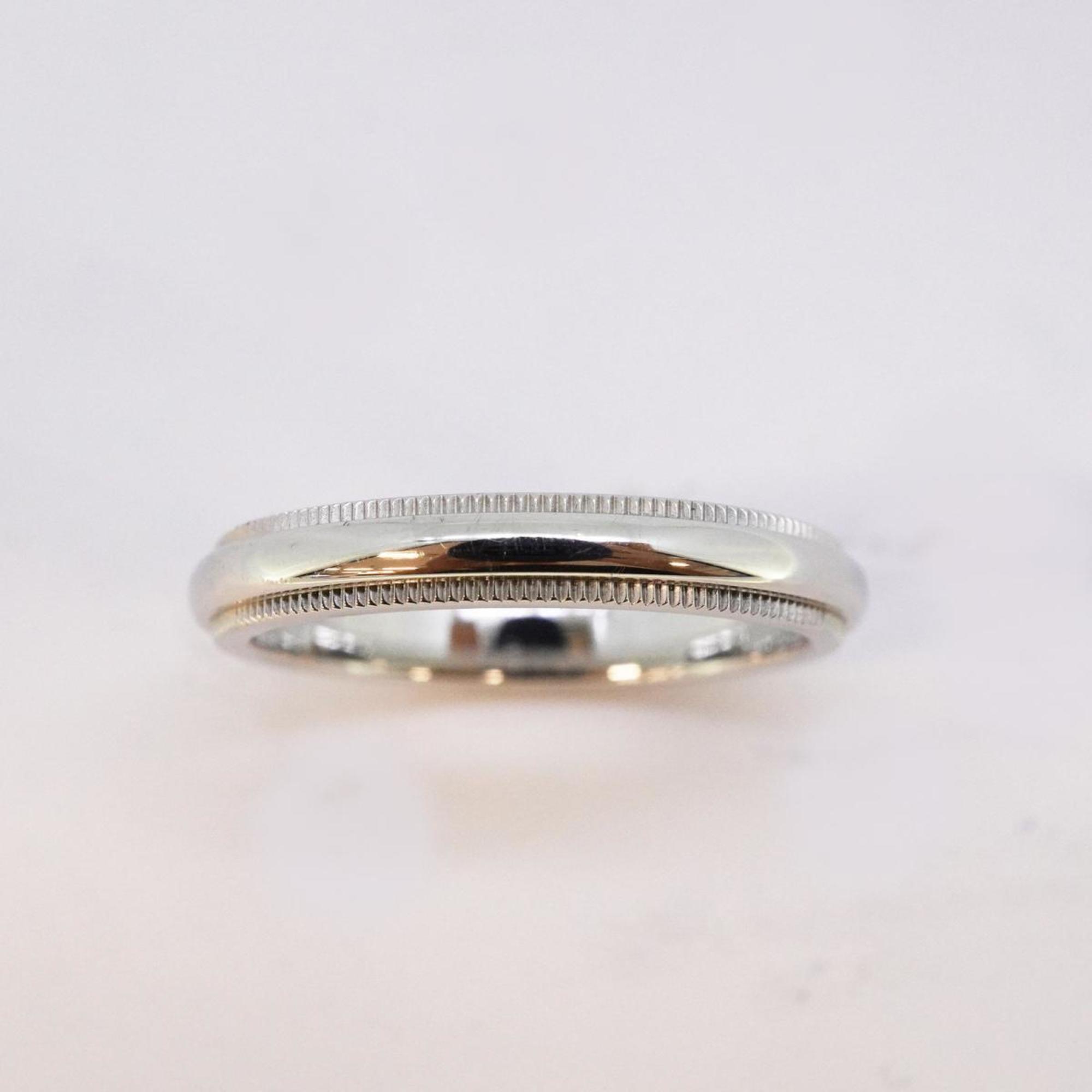 Tiffany Ring Milgrain Pt950 Platinum Men's