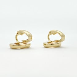 Christian Dior Earrings CD GP Plated Gold Women's