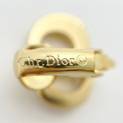 Christian Dior Earrings CD GP Plated Gold Women's