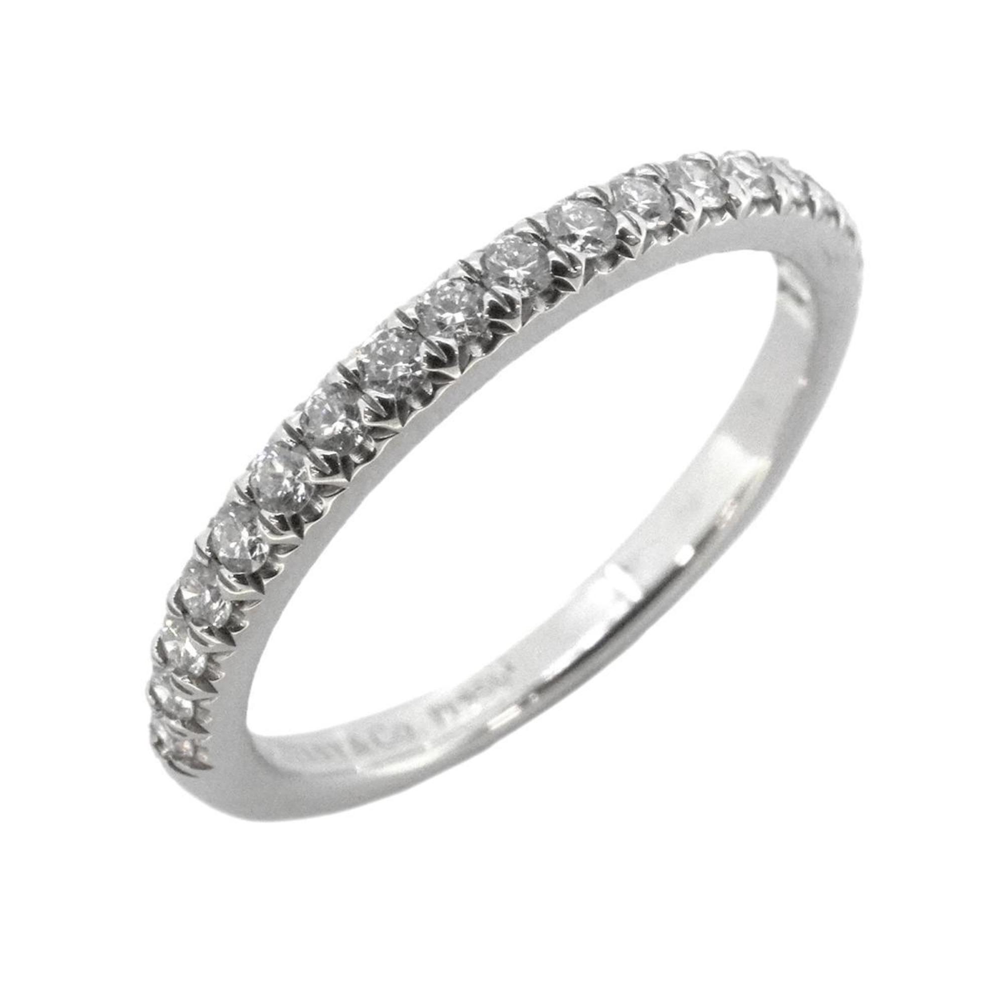 Tiffany Ring Half Eternity Solest Diamond Pt950 Platinum Ladies