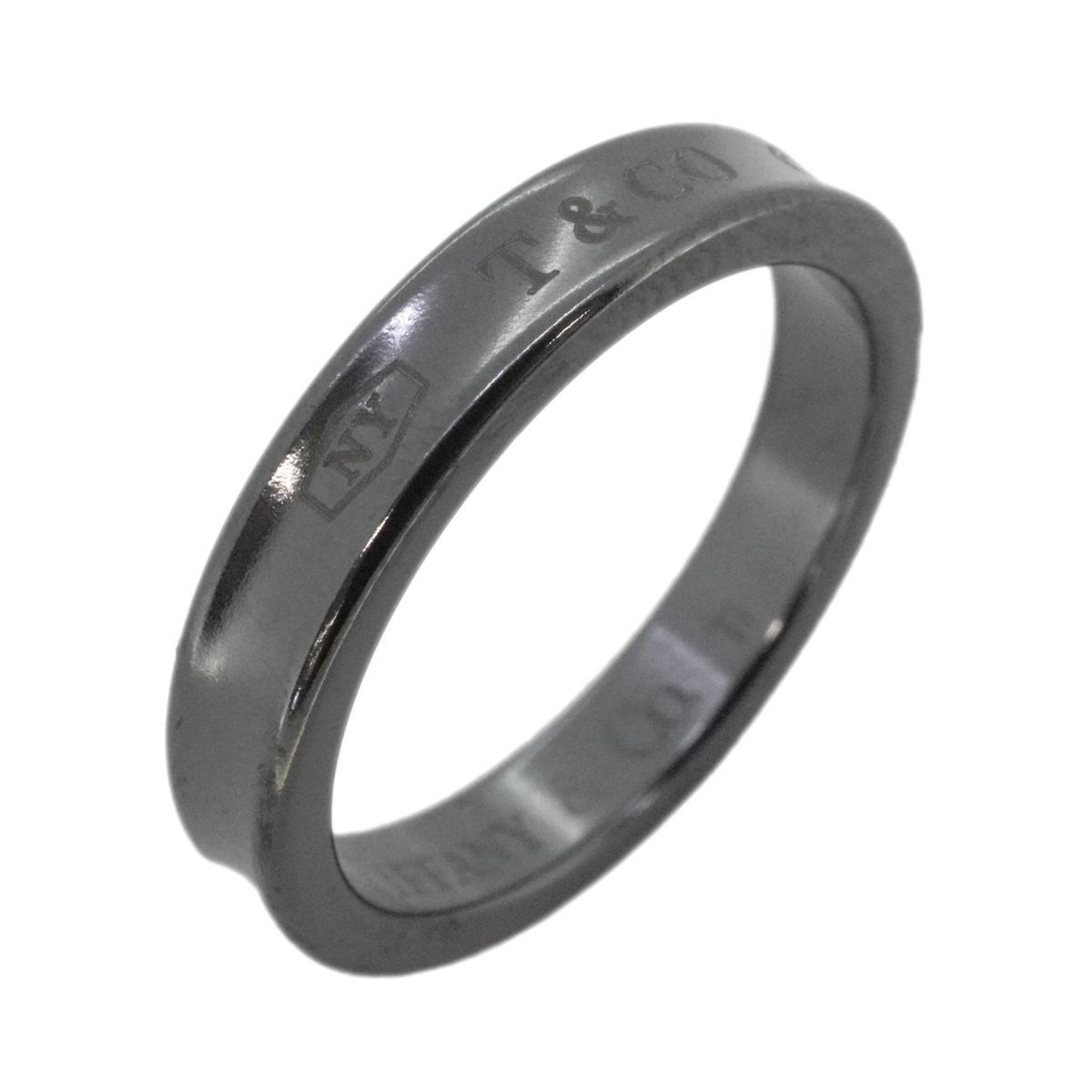 Tiffany Ring Narrow Titanium Black Men's