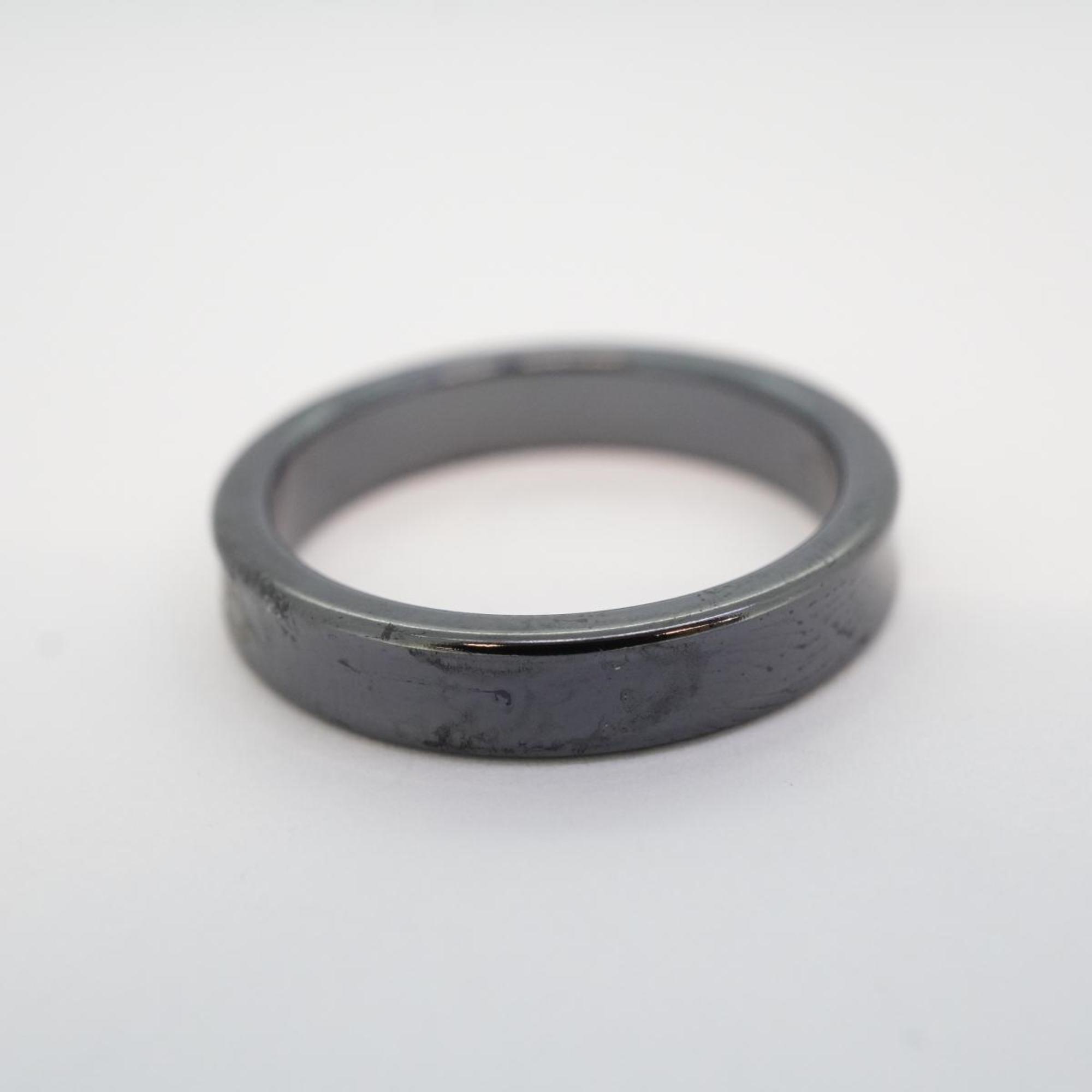 Tiffany Ring Narrow Titanium Black Men's