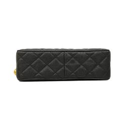 Chanel Shoulder Bag Matelasse Brilliant Chain Caviar Skin Black Women's