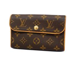 Louis Vuitton Waist Bag Monogram Pochette Florentine M51859 Brown Women's