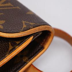 Louis Vuitton Waist Bag Monogram Pochette Florentine M51859 Brown Women's