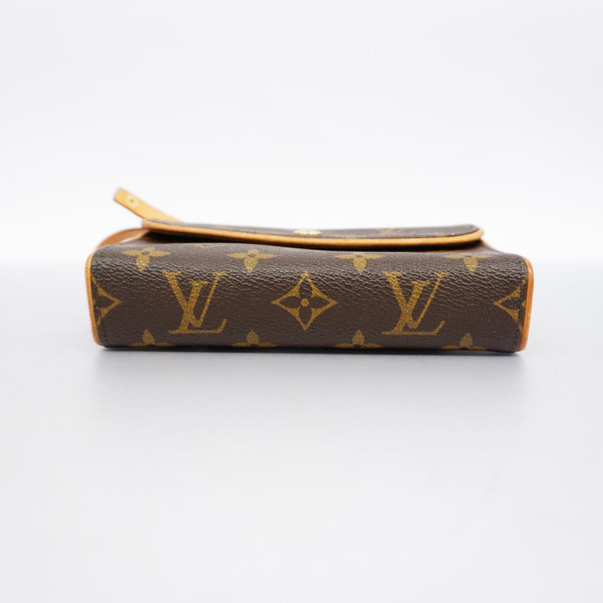 Louis Vuitton Waist Bag Monogram Pochette Florentine M51859 Brown Women's