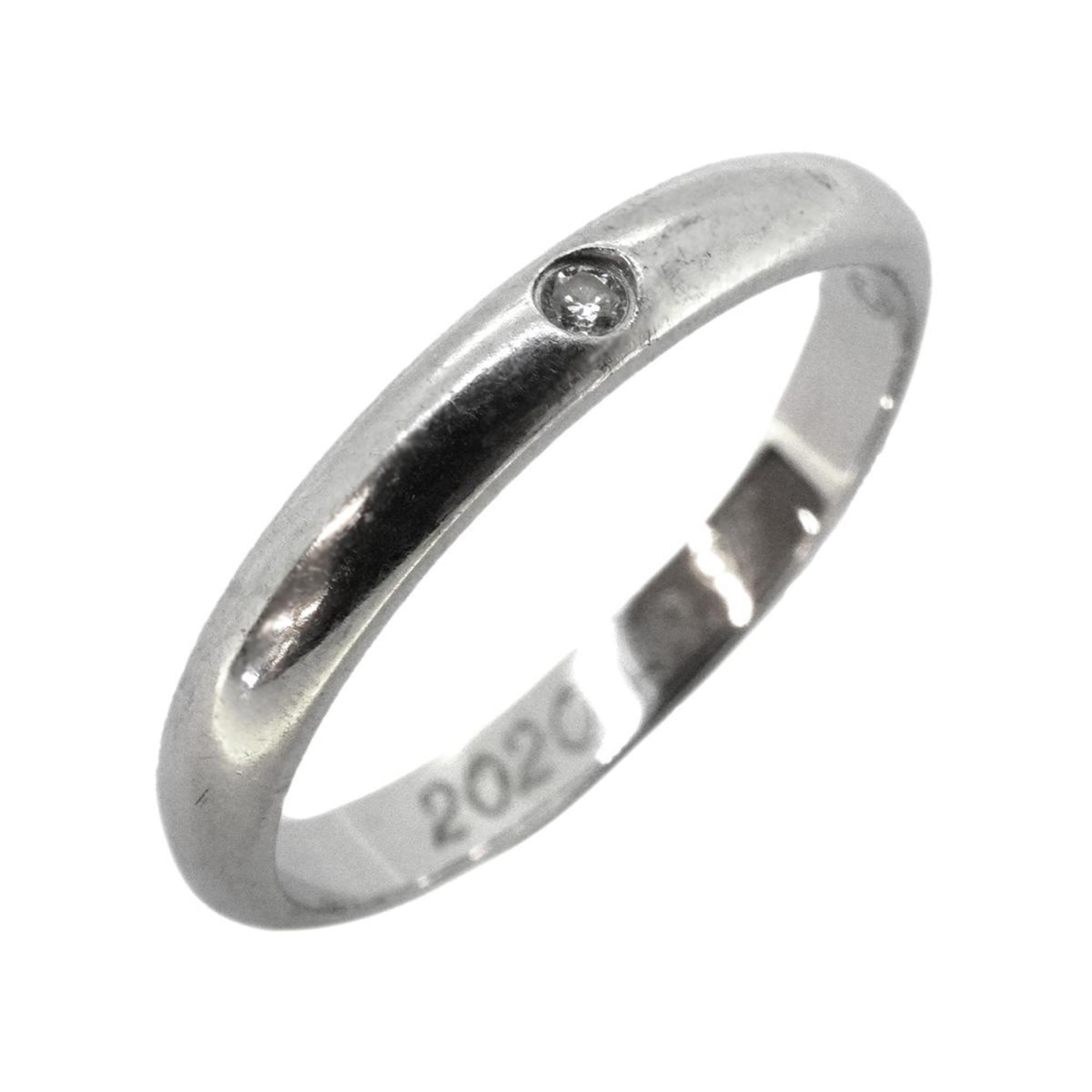 Cartier Ring Classic Wedding 1PD Diamond Pt950 Platinum Ladies