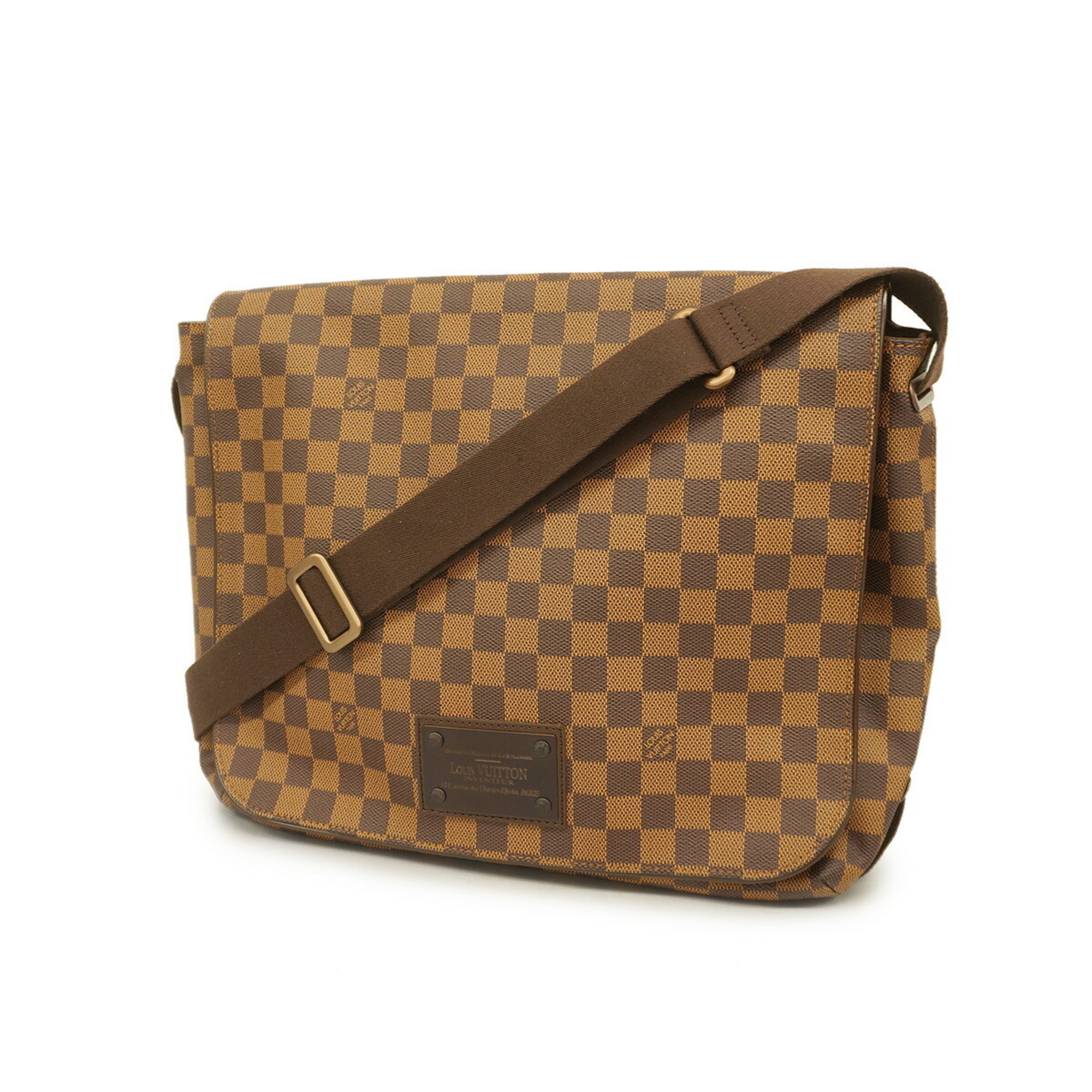 Louis Vuitton Shoulder Bag Damier Brooklyn GM N51212 Ebene Ladies