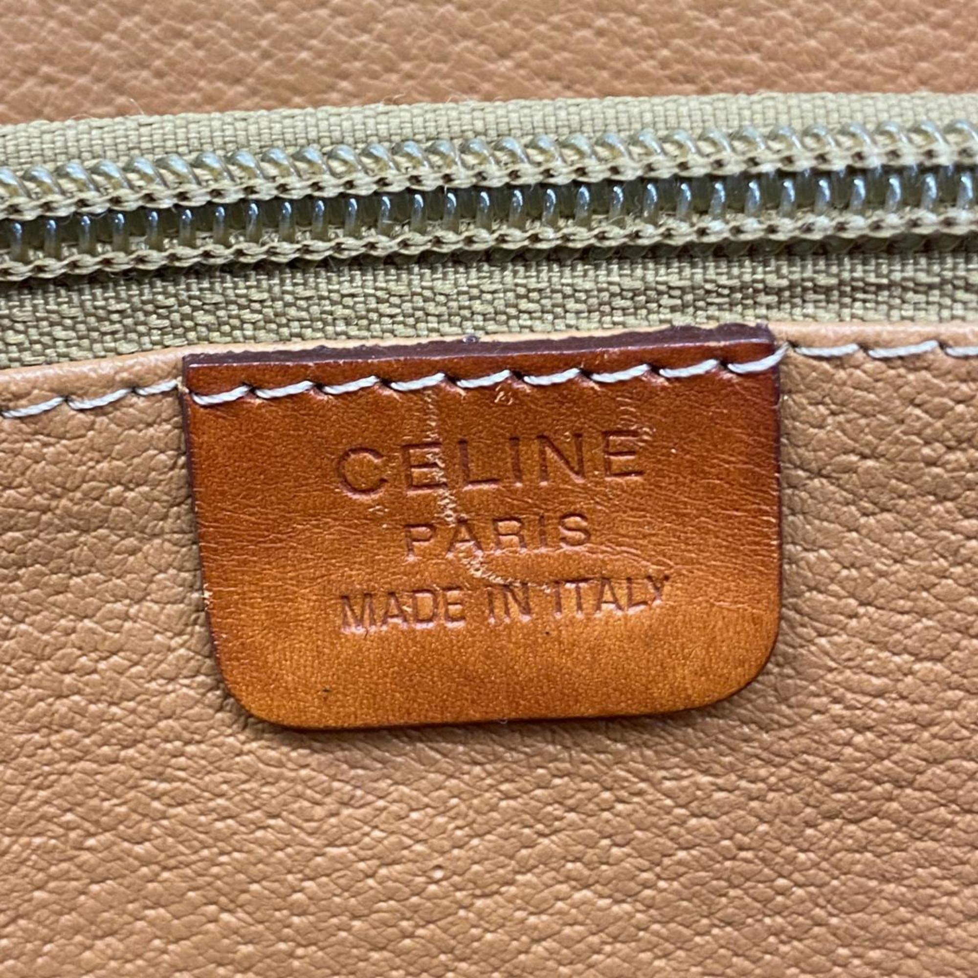 Celine Tote Bag Macadam Brown Women's