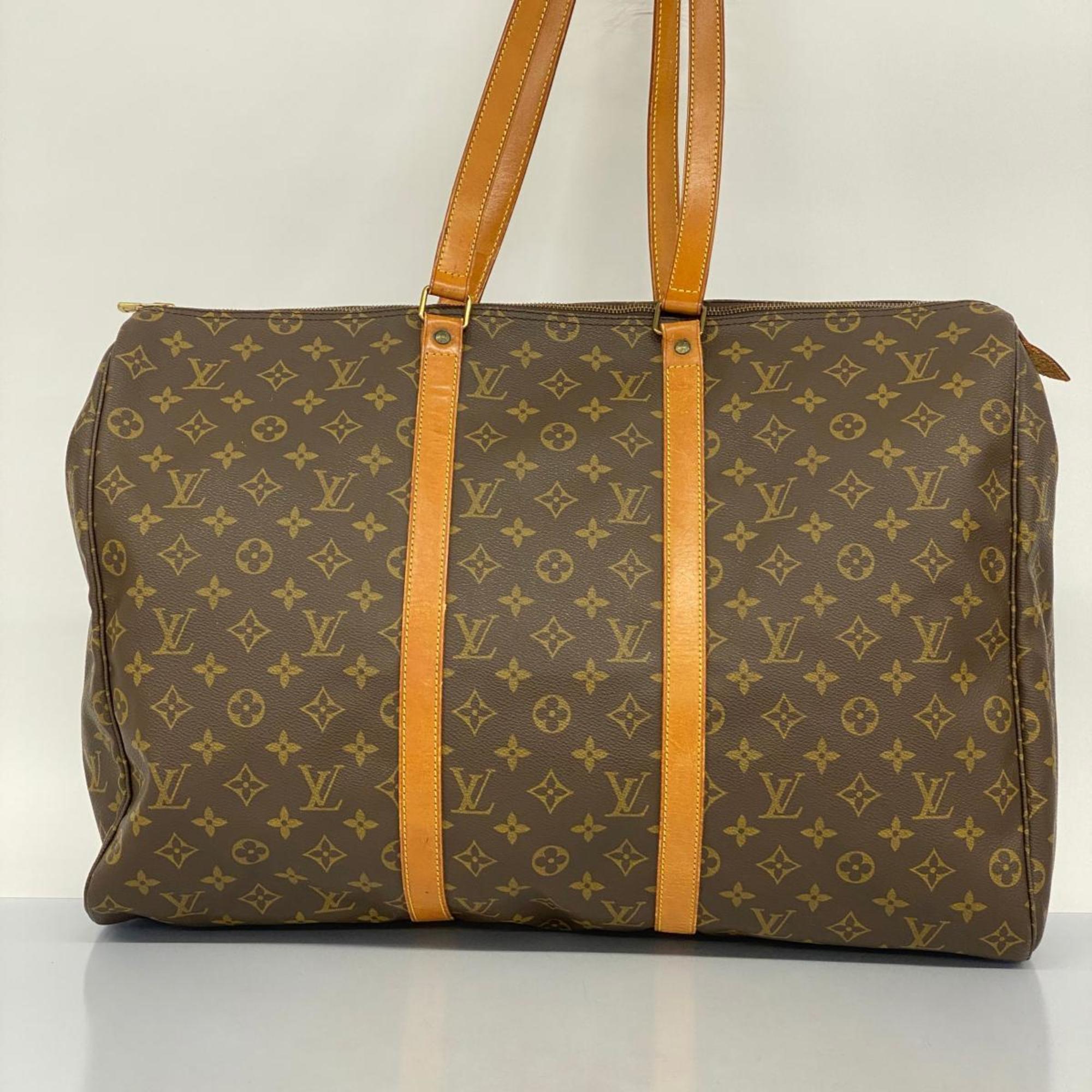 Louis Vuitton Boston Bag Monogram Flanery 50 M51116 Brown Men's Women's