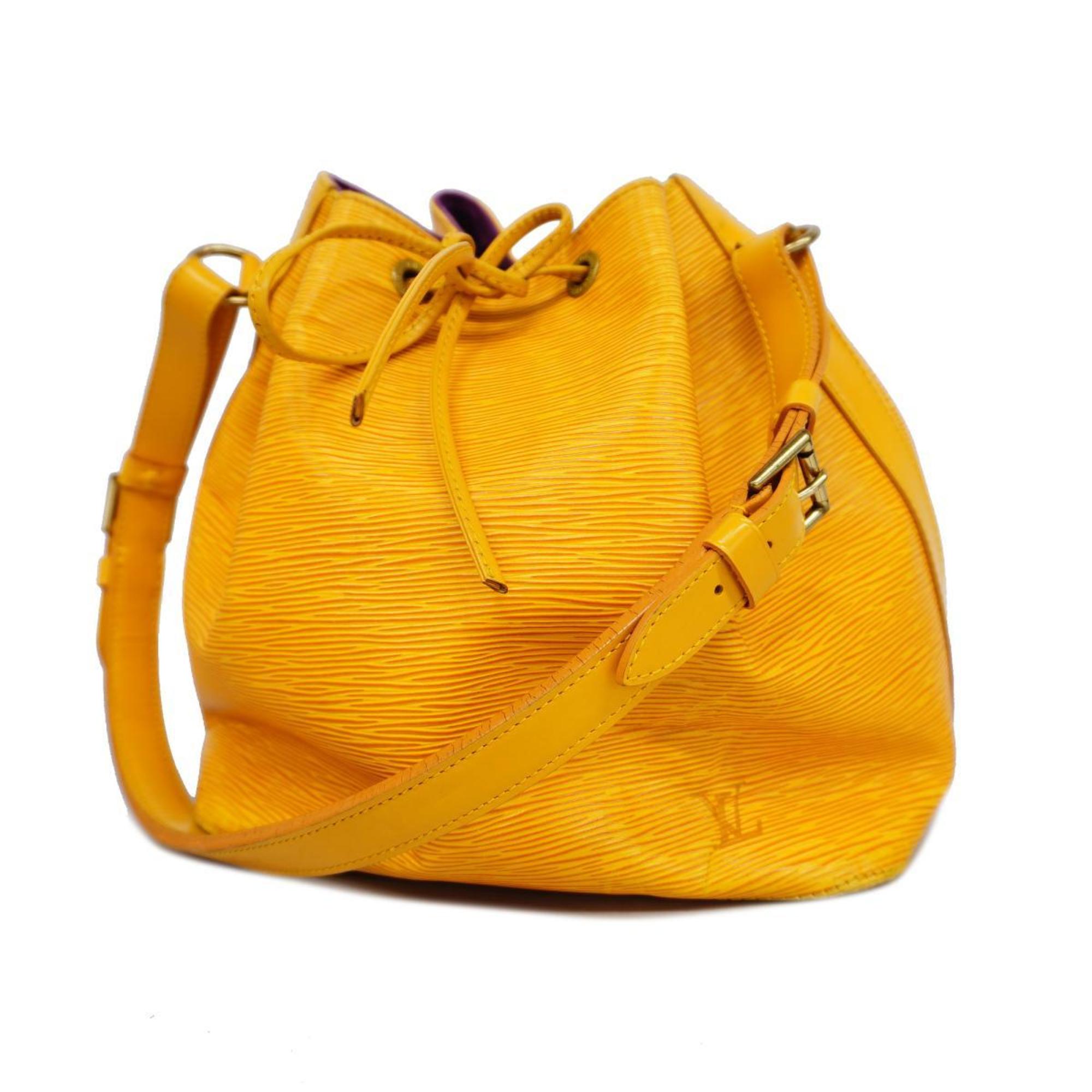 Louis Vuitton Shoulder Bag Epi Petit Noe M44109 Jaune Ladies