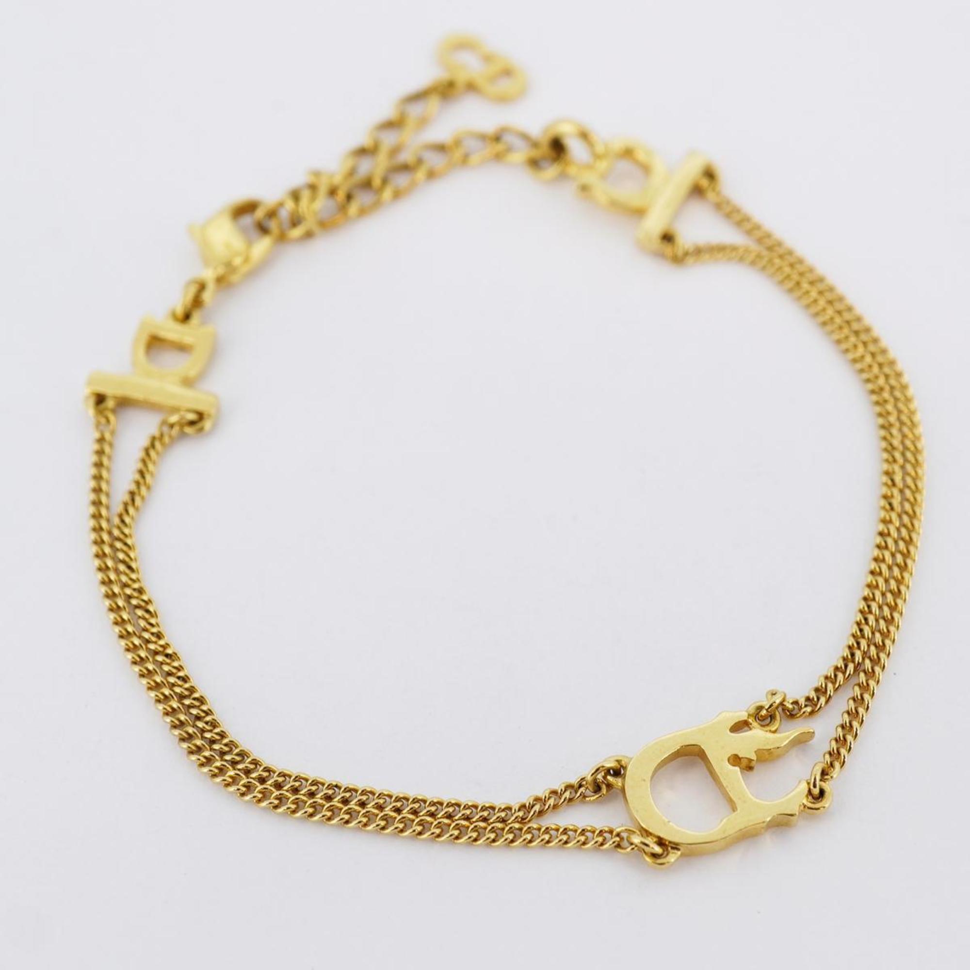 Christian Dior Bracelet D GP Plated Gold Women's