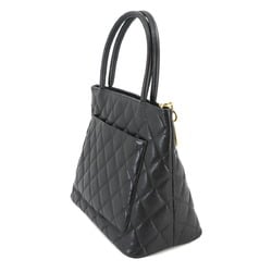 CHANEL Reissue Caviar Skin Black A01804 Gold Hardware Medallion Tote Bag