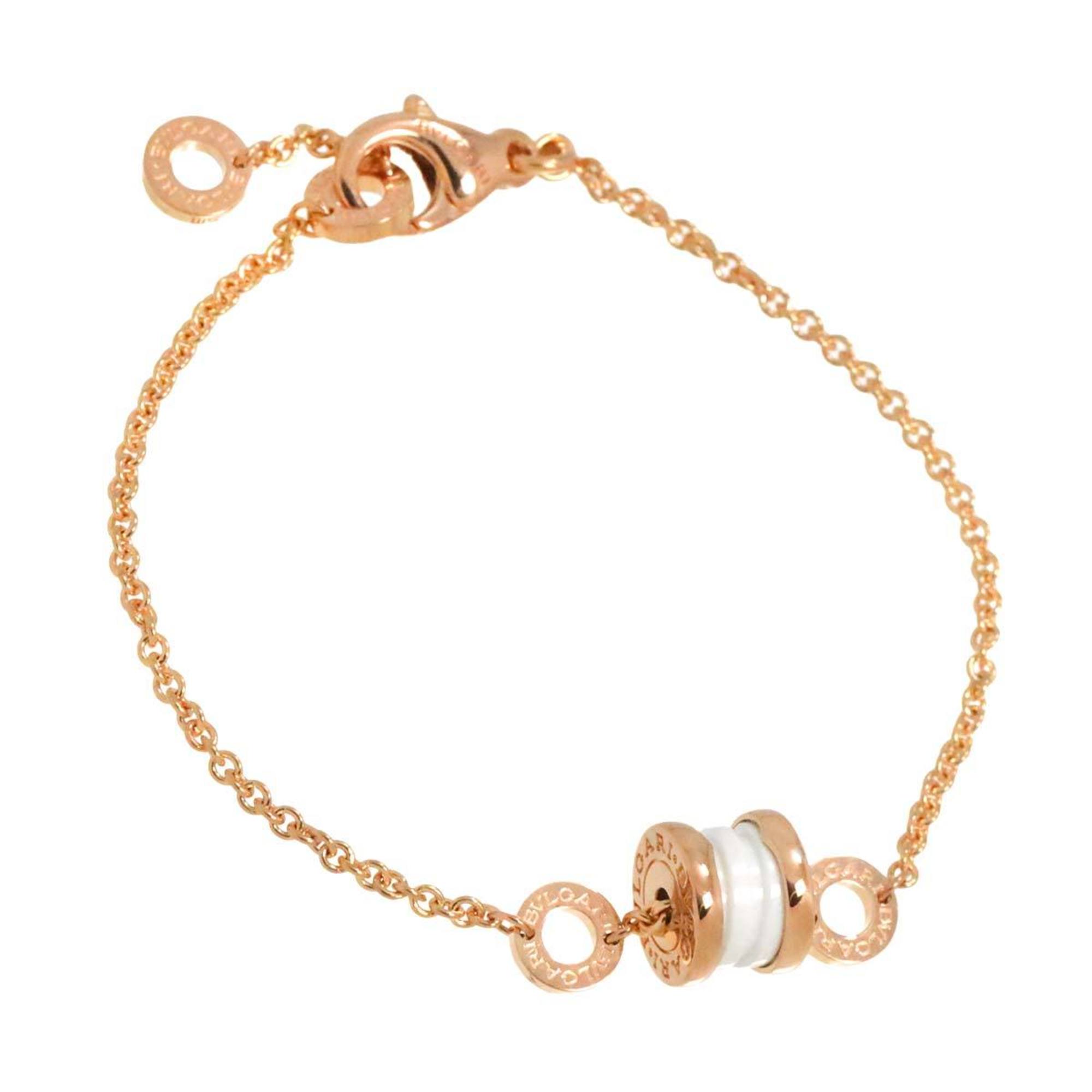 BVLGARI B-ZERO1 Element Bracelet 17cm Ceramic K18 PG Pink Gold 750