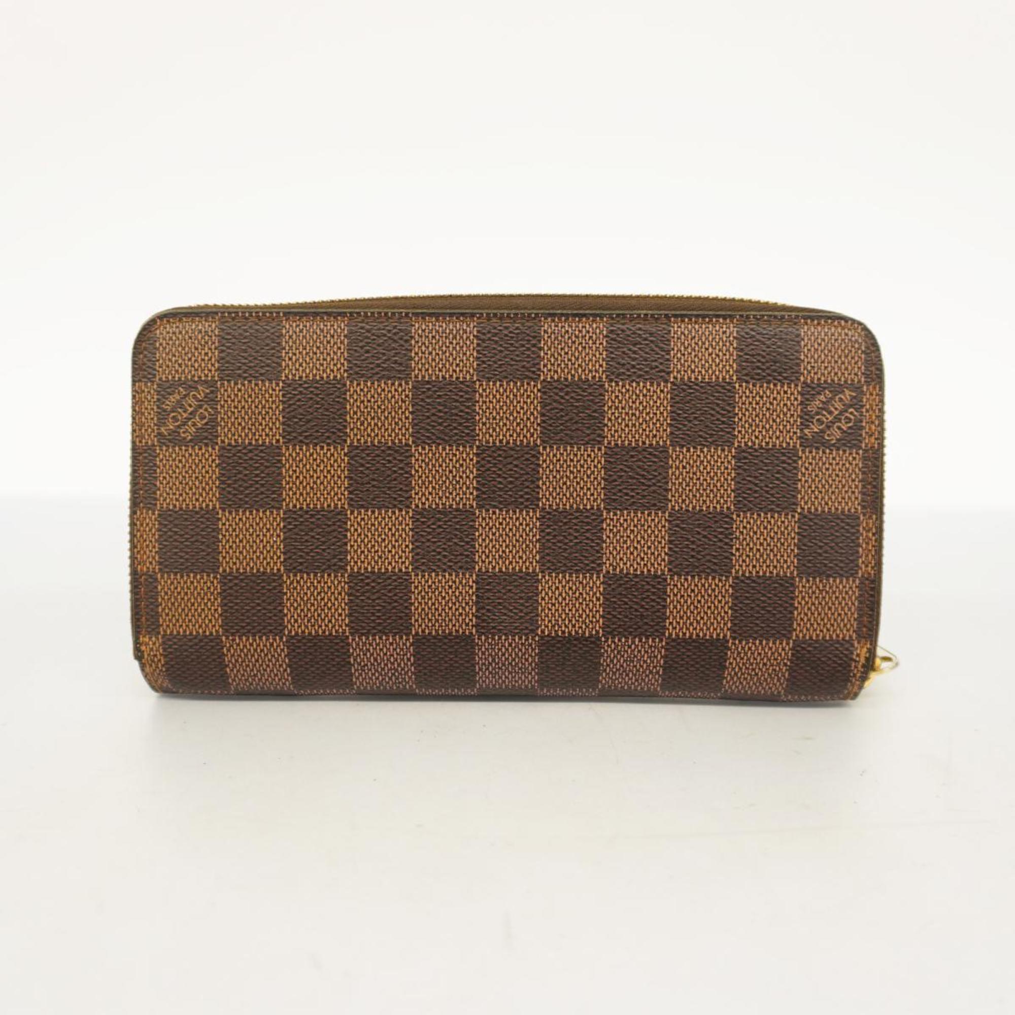 Louis Vuitton Long Wallet Damier Zippy N60015 Ebene Men's Women's