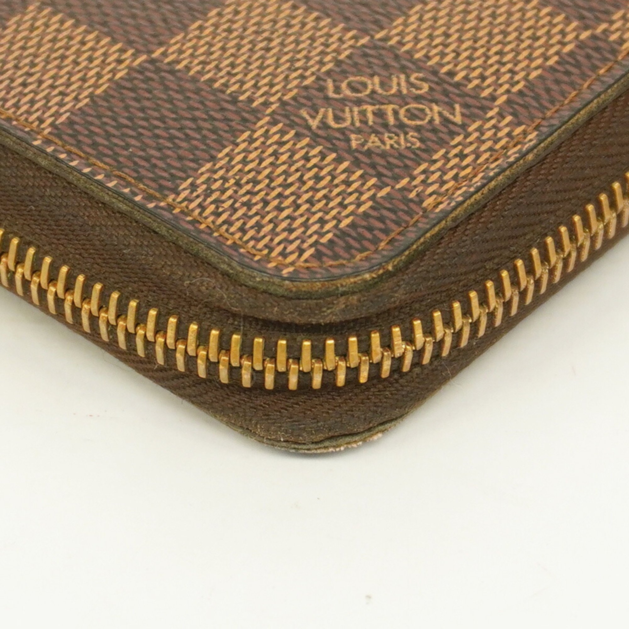 Louis Vuitton Long Wallet Damier Zippy N60015 Ebene Men's Women's