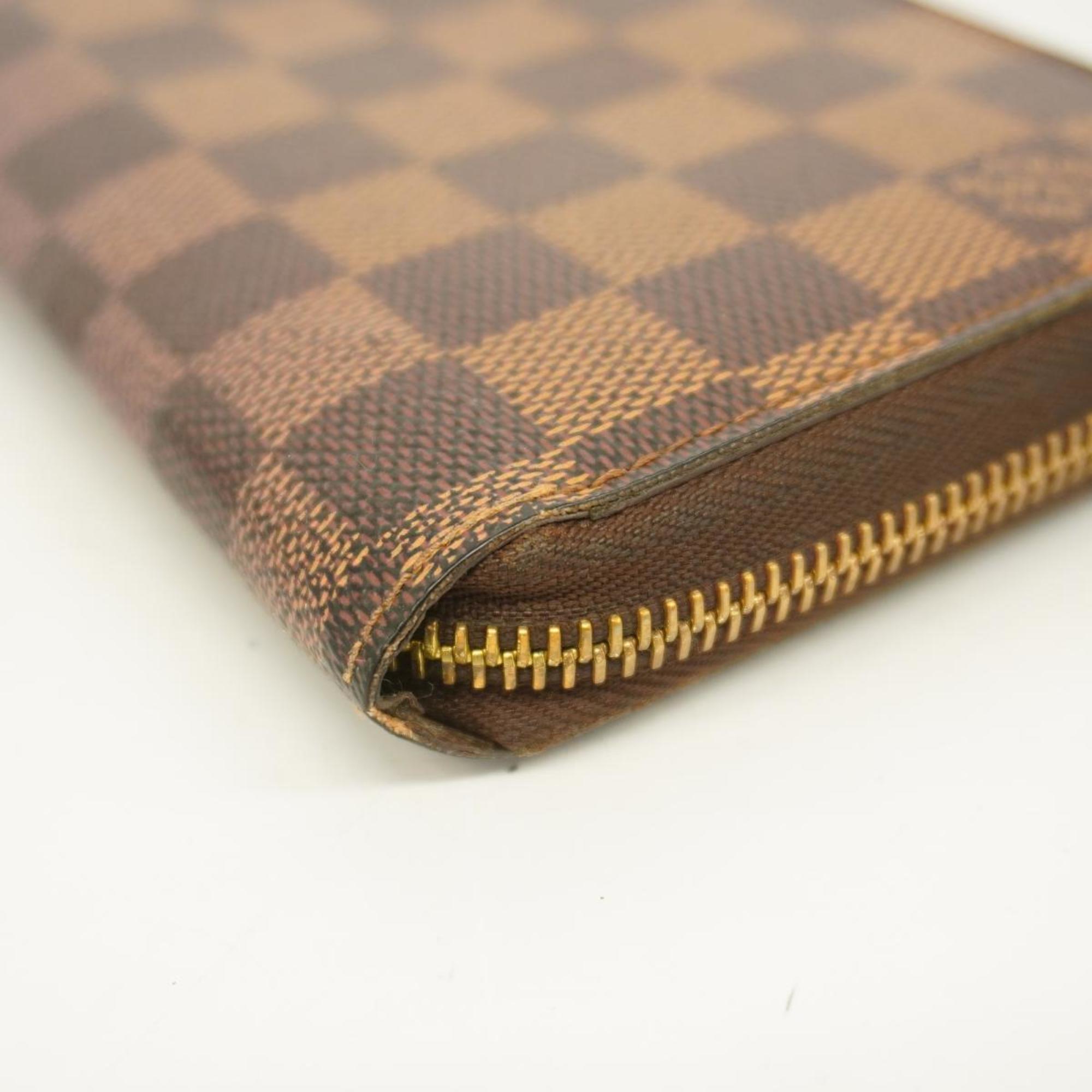 Louis Vuitton Long Wallet Damier Zippy N60015 Ebene Men's Women's