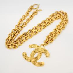 Chanel Necklace Coco Mark GP Plated Gold Women's