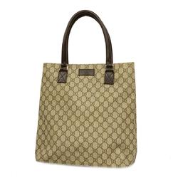 Gucci Tote Bag GG Supreme 131220 Brown Women's