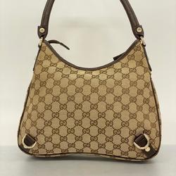 Gucci Handbag GG Canvas Abby 130738 Brown Champagne Women's