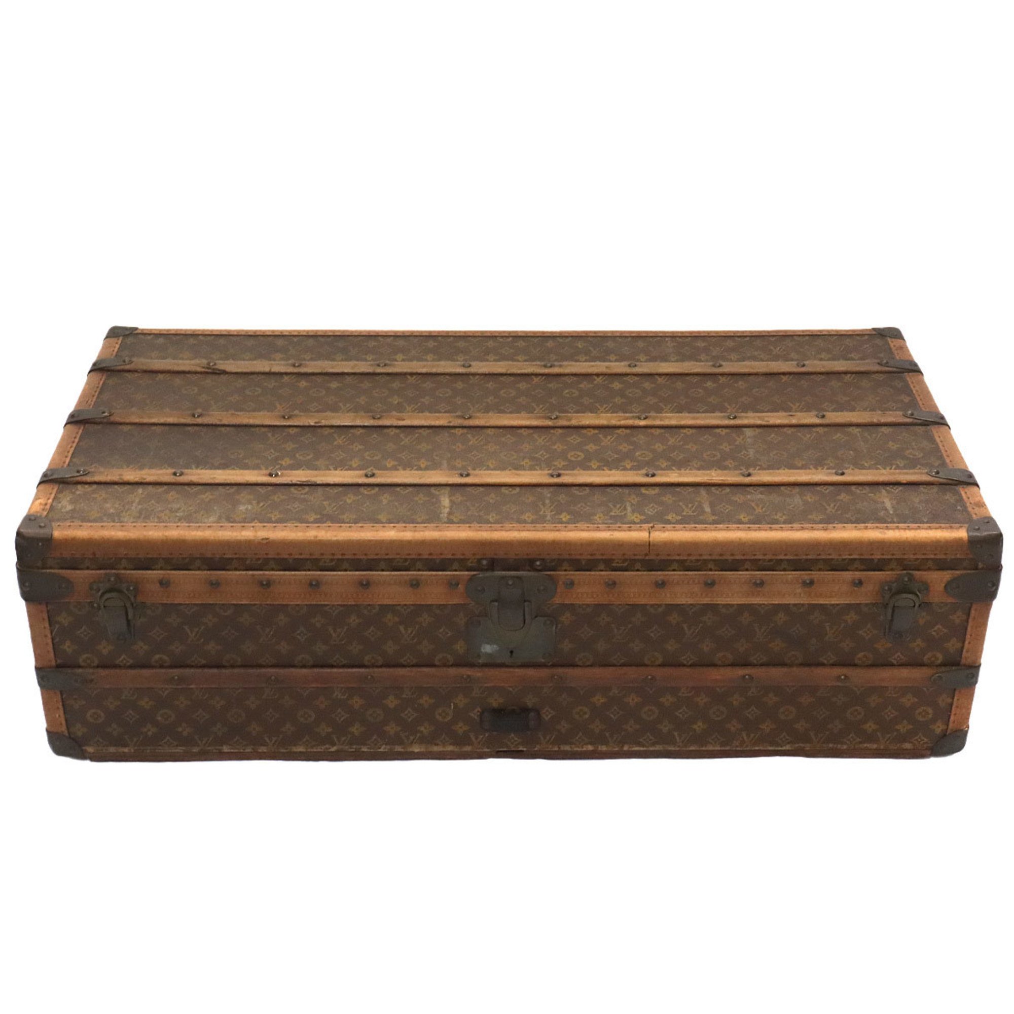 Louis Vuitton Monogram Malle Cabine Trunk Clothing Case Brown