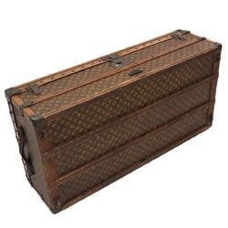 Louis Vuitton Monogram Malle Cabine Trunk Clothing Case Brown