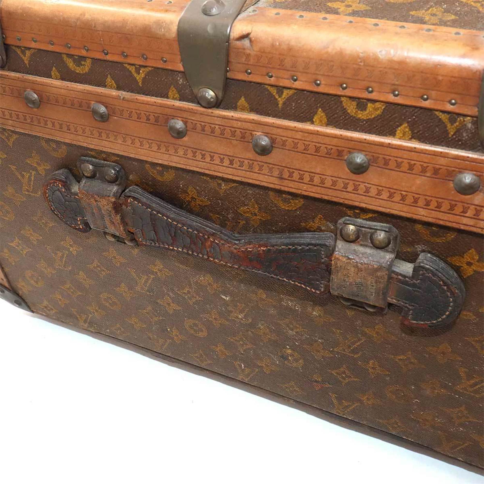 Louis Vuitton Monogram Malle Cabine Trunk Clothing Case Brown