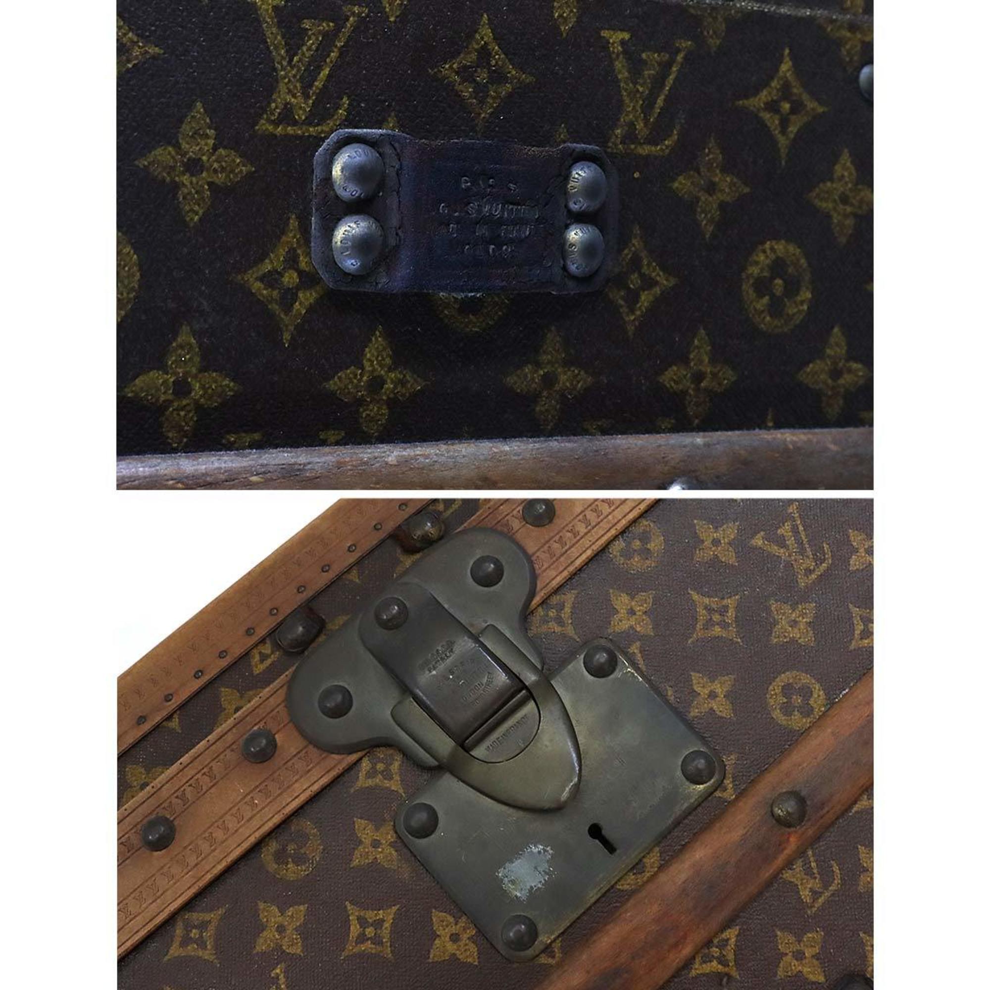 Louis Vuitton Monogram Malle Cabine Trunk Clothing Case Brown