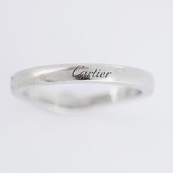 Cartier Ring Ballerina Half Eternity Diamond Pt950 Platinum Women's