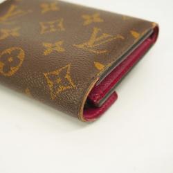 Louis Vuitton Tri-fold Wallet Monogram Portefeuille Victorine M41938 Fuchsia Women's