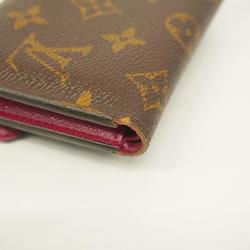 Louis Vuitton Tri-fold Wallet Monogram Portefeuille Victorine M41938 Fuchsia Women's