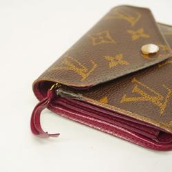 Louis Vuitton Tri-fold Wallet Monogram Portefeuille Victorine M41938 Fuchsia Women's