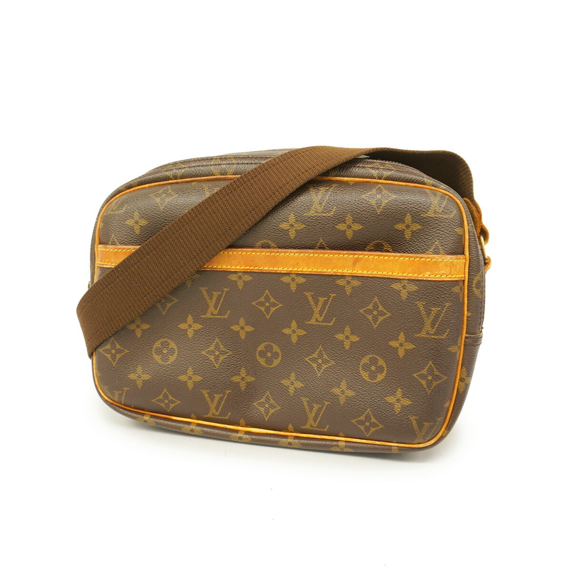 Louis Vuitton Shoulder Bag Monogram Reporter PM M45254 Brown Ladies