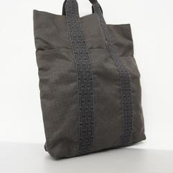 Hermes Tote Bag Air Line Cabas Canvas Grey Women's