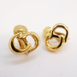 Christian Dior Earrings GP Plated Gold Women's