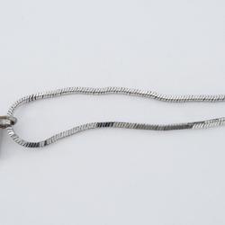 Christian Dior Necklace Trotter Metal Silver Blue Women's