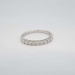 Tiffany Ring Forever Half Circle Diamond Pt950 Platinum Ladies