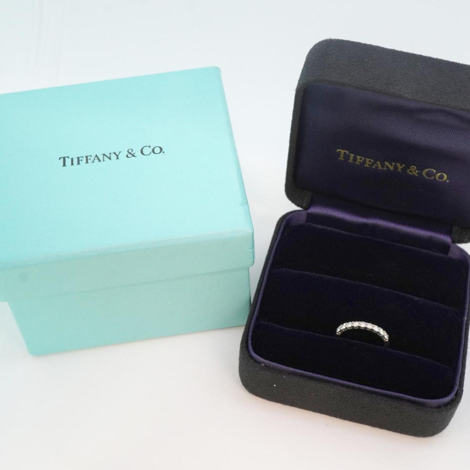 Tiffany Ring Forever Half Circle Diamond Pt950 Platinum Ladies