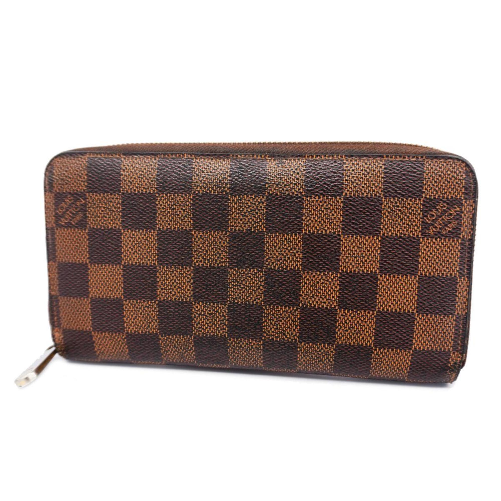 Louis Vuitton Long Wallet Damier Zippy N60015 Ebene Men's Women's