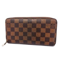 Louis Vuitton Long Wallet Damier Zippy N60015 Ebene Men's Women's