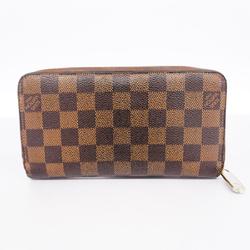 Louis Vuitton Long Wallet Damier Zippy N60015 Ebene Men's Women's